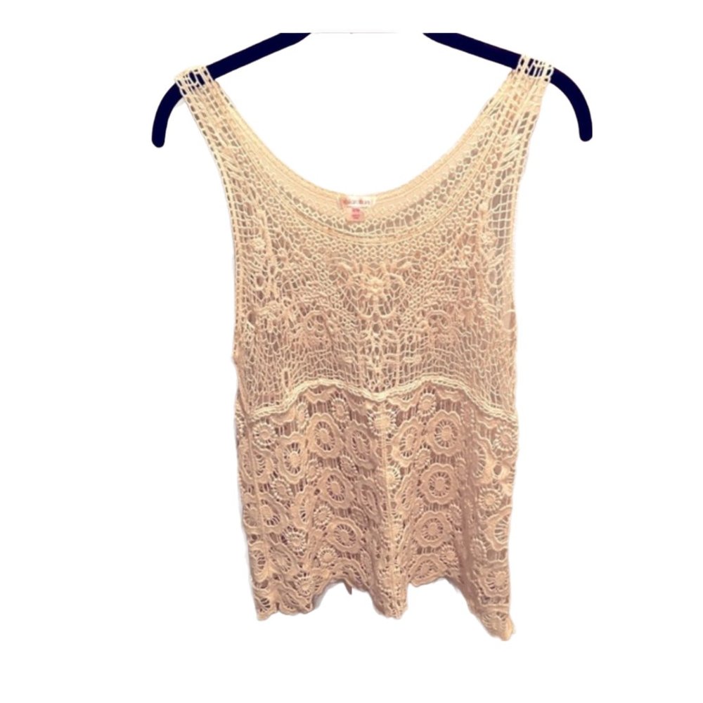 Crocheted top beach cover up